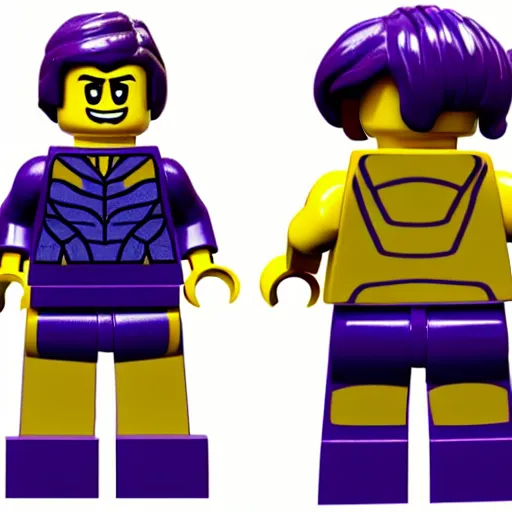 Image similar to Thanos as a lego figure