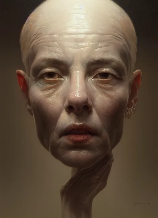 Prompt: portrait of an old porcelain aleeping head, ancient hyper realistic art, intricate, elegant, glowing lights, highly detailed, digital painting, artstation, concept art, smooth, sharp focus, art by wlop, mars ravelo and greg rutkowski