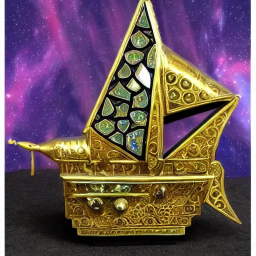 Image similar to jeweled islamic spaceship