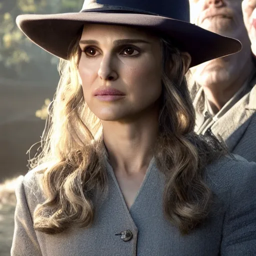 Image similar to still of natalie portman in westworld tv series