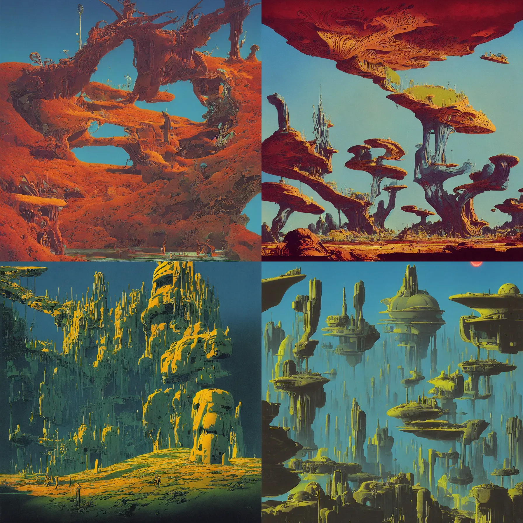 Image similar to utopia by roger dean, dean ellis, in the style of dan mcpharlin,