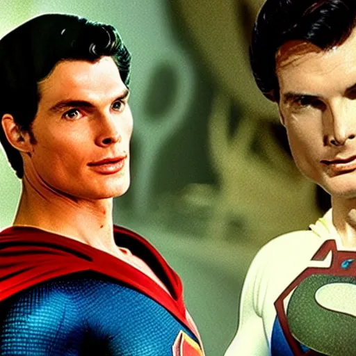 Prompt: Christopher Reeve as the Man of Steel