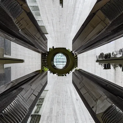 Image similar to a sci - fi beautiful brutalist hypermodern monument, with many rounded elements sprouting from the base tower creating a feel of a tree - like structure, photography