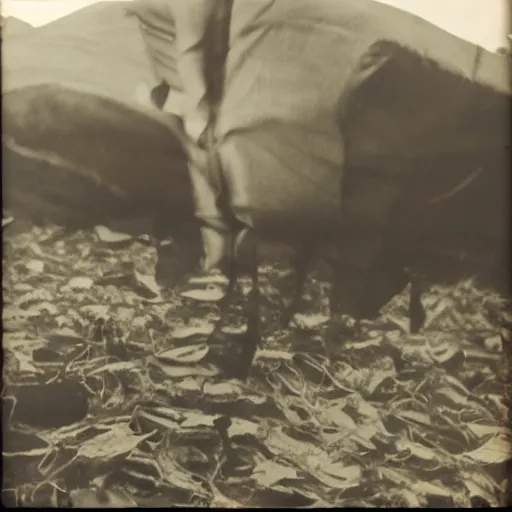 Image similar to the disembodied spirit of a dangerous railroad worker, Boxcar on the railroad, Cinematic, 35mm, film still from horror movie