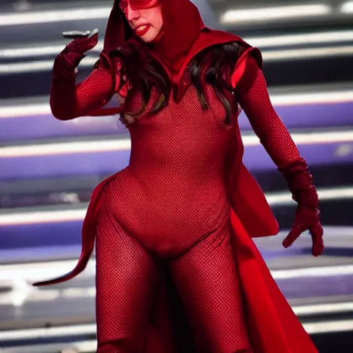 Image similar to lady gaga as the scarlet witch