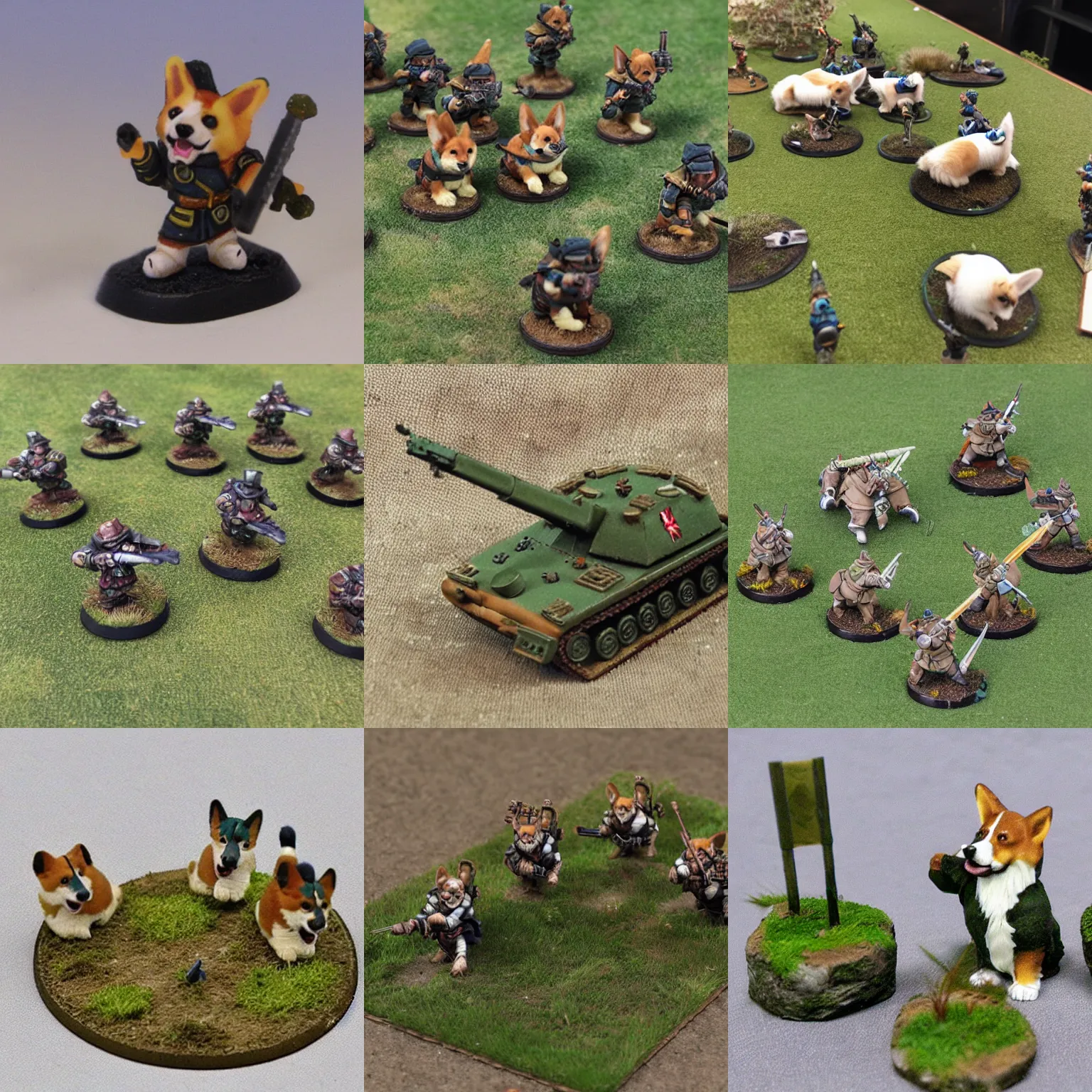 Corgi Wargaming Miniature Stable Diffusion OpenArt