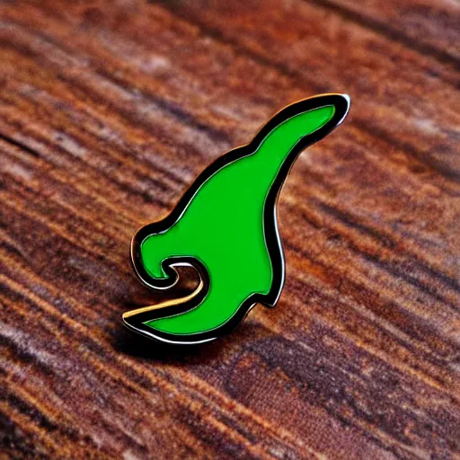 Image similar to simple yet detailed, fire jalapeno flame enamel pin retro design