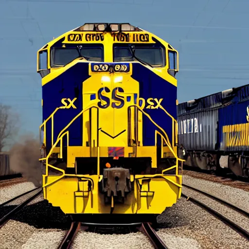 Prompt: csx locomotive joe biden