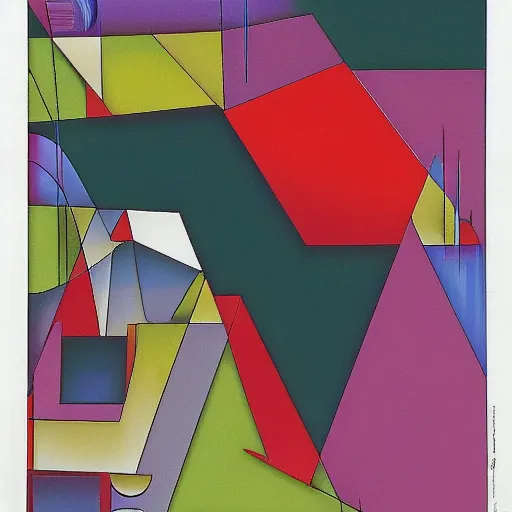 Image similar to A beautiful computer art of a abstract composition of geometric shapes in various colors. manga by Gustave Buchet curvaceous, apocalyptic