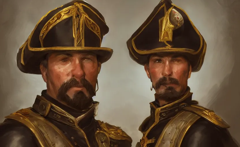Image similar to spanish colonial captain soldier francisco pizarro, symmetrical portrait, wide view, high detailed, full perfect, high detail, by craig mullins, peter mohrbacher, unreal engine, octane rendered, 8 k, trending on artstation