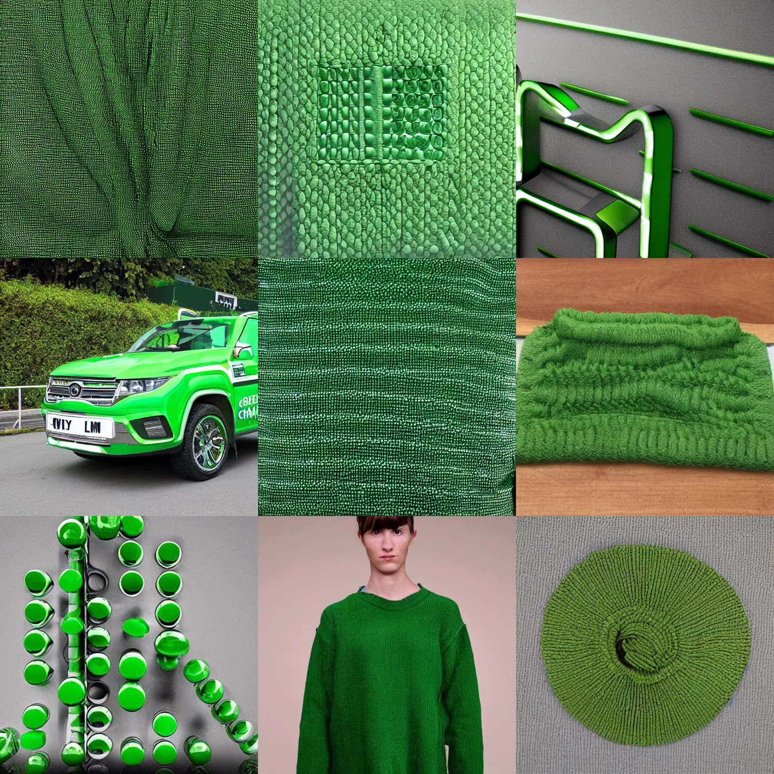 Prompt: green cumulon