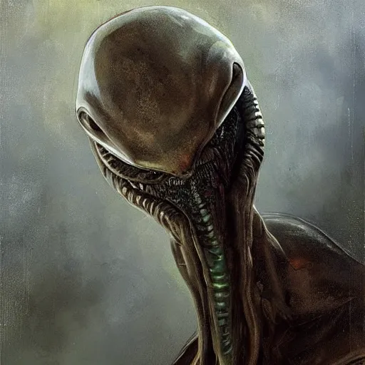 Image similar to alien by repin