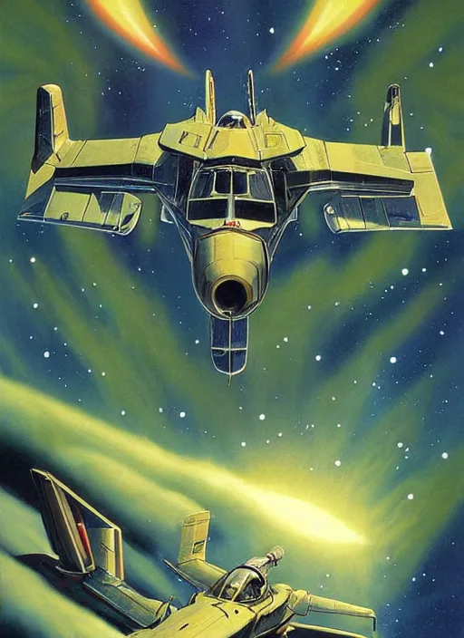 Image similar to Starfox poster artwork by Michael Whelan, clean