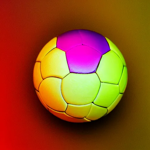 Image similar to a ball made up of only colors yet underneath by human eyes