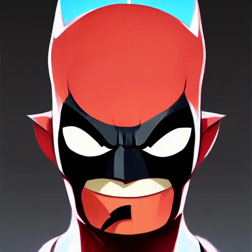 Image similar to face icon stylized minimalist batman : the animated series, loftis, cory behance hd by jesper ejsing, by rhads, makoto shinkai and lois van baarle, ilya kuvshinov, rossdraws global illumination