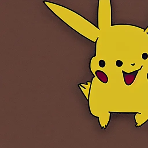 Prompt: a leather Pikachu