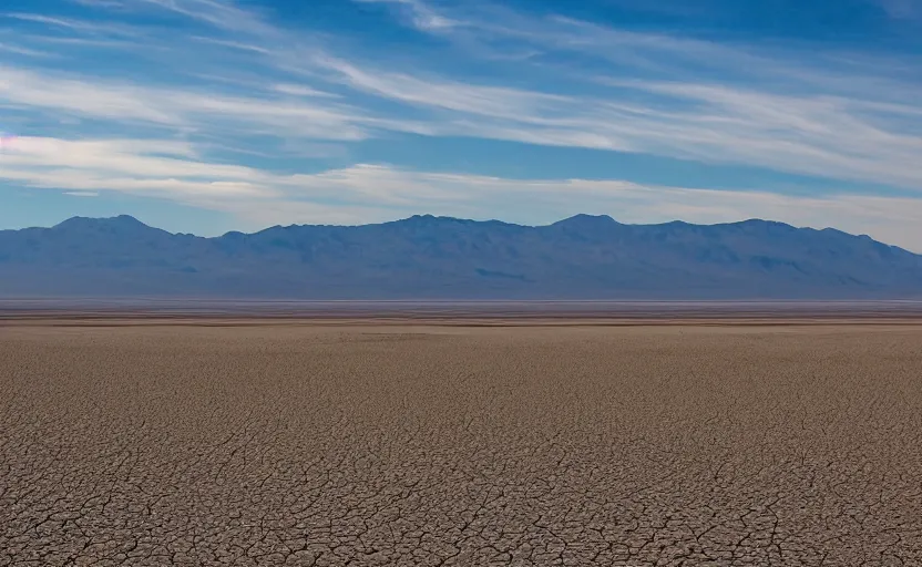 Prompt: green city of glass skyscrapers built in death valley