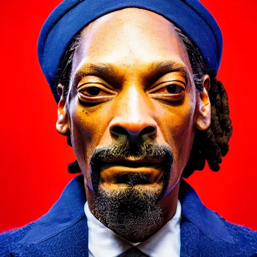 Image similar to snoop dogg as a rough dirty old man with a scruffy beard in a dark blue trenchcoat as the new doctor who, cinematic, volumetric lighting, f 8 aperture, cinematic eastman 5 3 8 4 film, photorealistic