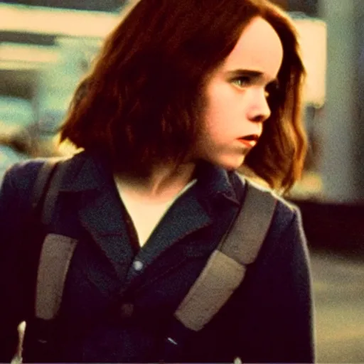 Image similar to ellen page kitty pryde shadowcat xmen last stand in a vintage photo 3 5 mm film grain noisy realistic high detail