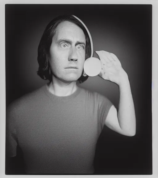 Image similar to a cia remote viewing, astral projecting, symmetrical face, photorealistic, dramatic, low - angle shot, 1 2 0 mm film, medium format, rolleiflex, ektachrome, studio lighting, mystical, paranormal, shot by platon