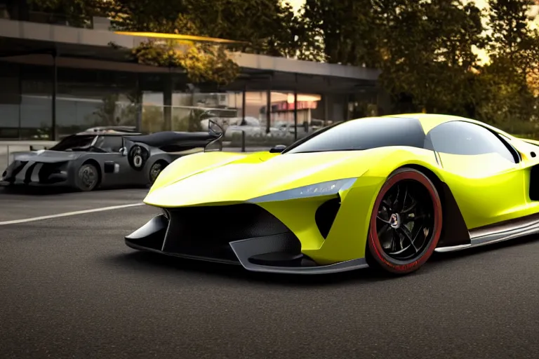 Image similar to photo wallpaper sport car gran turismo 7 forza horizon need for speed fast and furious 5 unreal engine supercar hypercar game concept car octane render, 4 khd 2 0 2 2 3 d cgi rtx style chrome reflexion global illumination ray tracing hdr arstation pixar and disney unreal