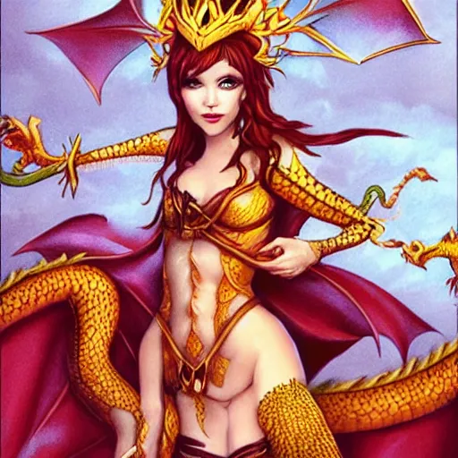 Prompt: dragon queen