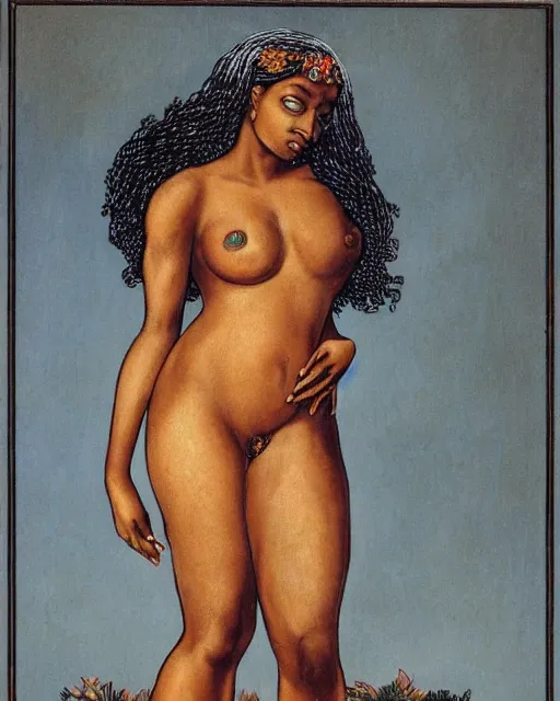 Image similar to aphrodite as a black woman