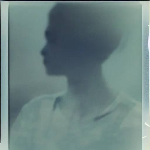 Prompt: polaroid of a dream, reflection, double exposure, glitch, gradient