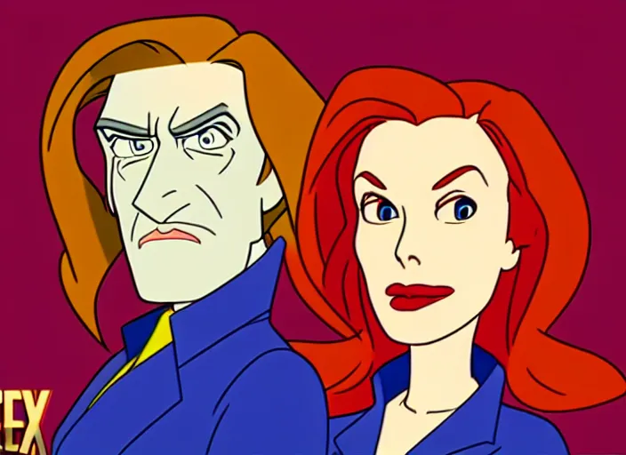 Image similar to dana scully on netflix castlevania, animation cel, sharp detail, animation cel, in the style of don bluth, bruce timm, stephen silver