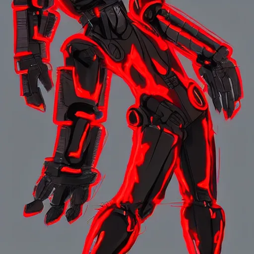 Image similar to Character design body made of fire, body with black and red lava, mecha humanoid with cyberpunk bomber jacket, concept art character, royalty, smooth, sharp focus, organic, appealing, deep shadows, sketch line art for character design