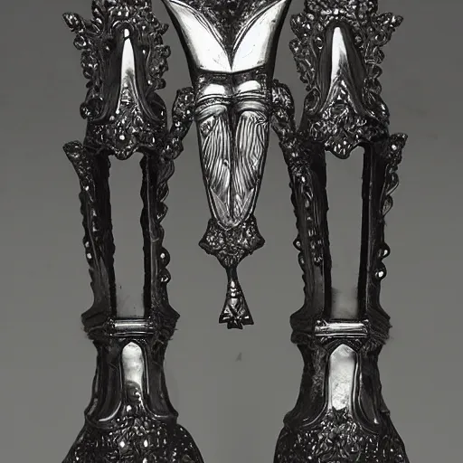 Image similar to silver pramid in the gothic style