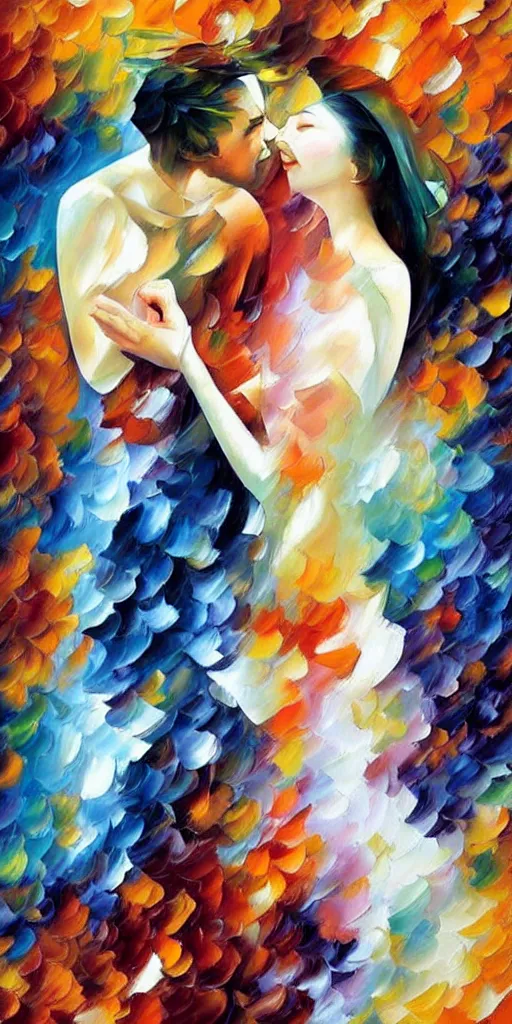 Image similar to love by leonid afremov and hsiao - ron cheng