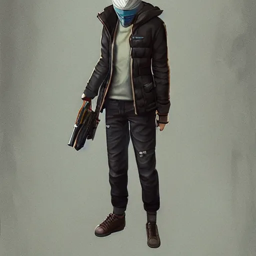 Image similar to kakashi, style game square enix life is strange remake, trending on artstation, painted by greg rutkowski, render with game the last of us parte ii details