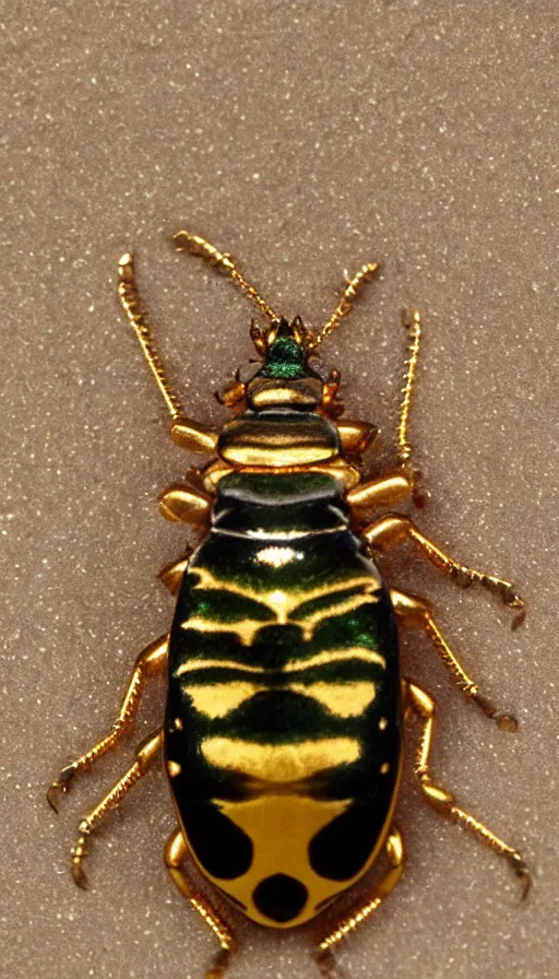 Image similar to gold beetle jewel