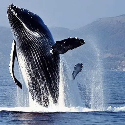 Prompt: a whale with huge biceps