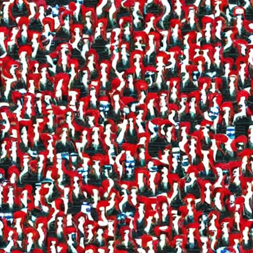 Image similar to where's wally, but wally is nowhere