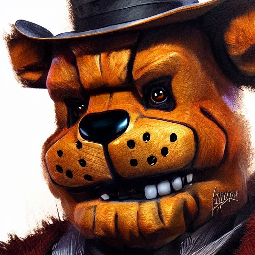 freddy fazbear, detailed artwork, 4k