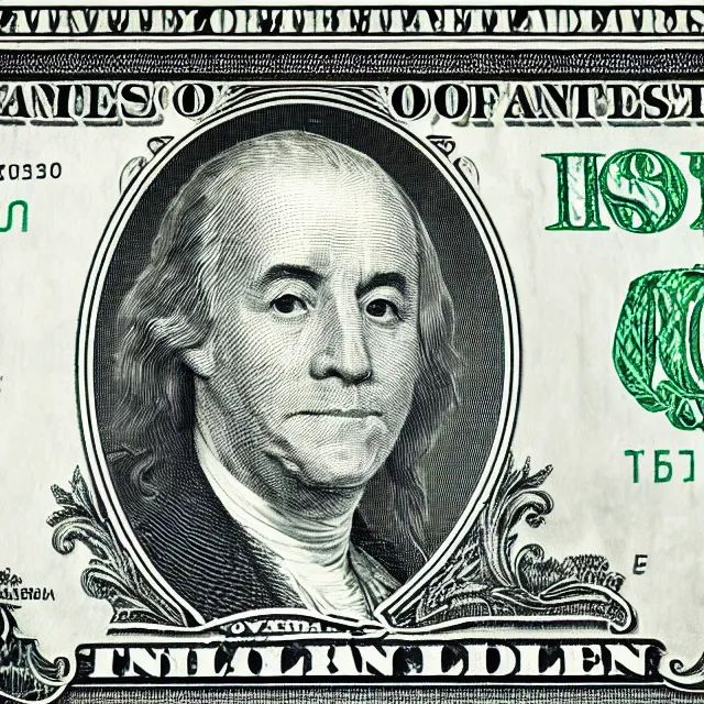 Image similar to one dollar bill face drunk, photograph