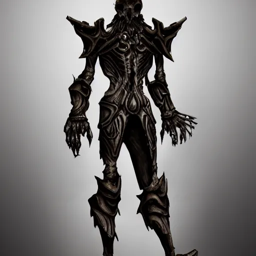 Prompt: ancient bone armor concept, grim display, 4k detailed