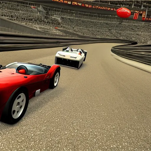 Image similar to grand turismo playstation one old gen screenshot