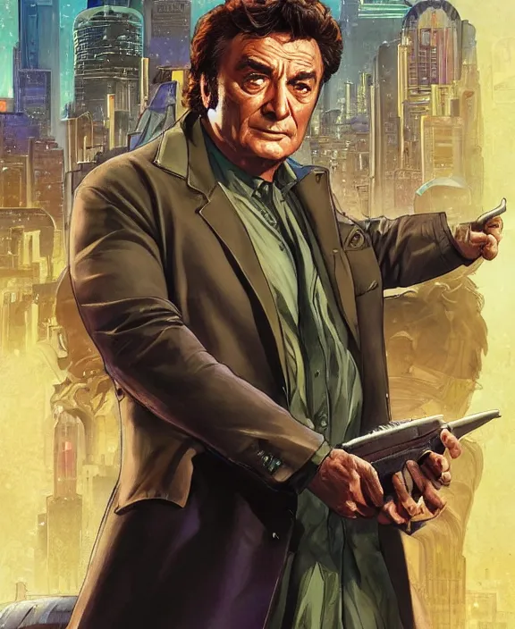 Prompt: Columbo in the Marvel Cinematic universe, official media, highly detailed, centered, artstation, concept art, smooth, sharp focus, illustration, bokeh art by artgerm and donato giancola and Joseph Christian Leyendecker