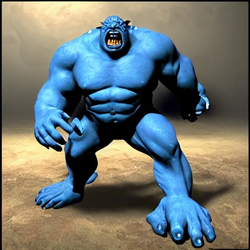 Prompt: ultra realistic weaponized mutant ogre