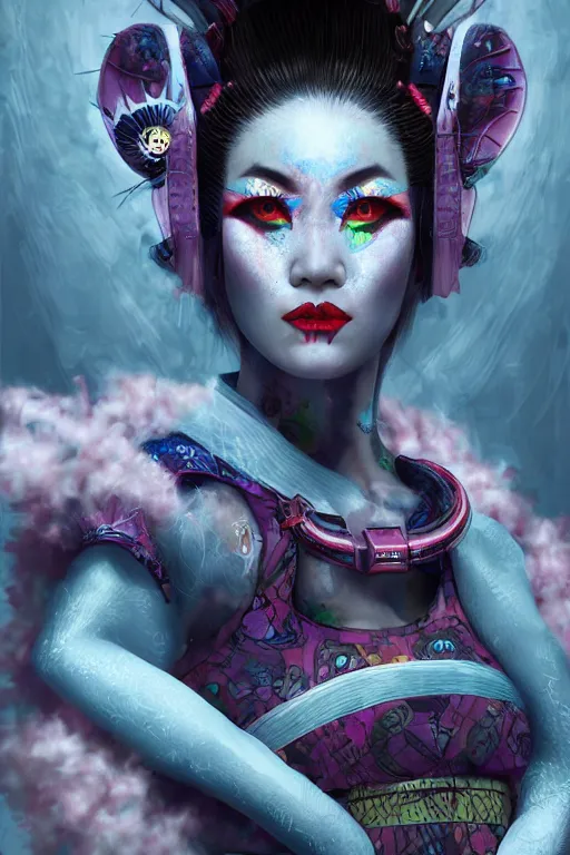 Image similar to agile geisha cyberpunk Dragon princess, digital art, 8k ,character ,realistic, portrait, hyperrealistic