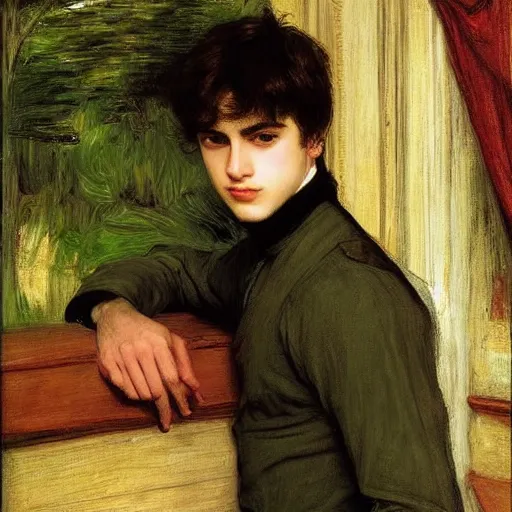 Image similar to painting of handsome beautiful prince in his 2 0 s named shadow at a party, elegant, clear, painting, stylized, art, art by john everett millais, john william waterhouse