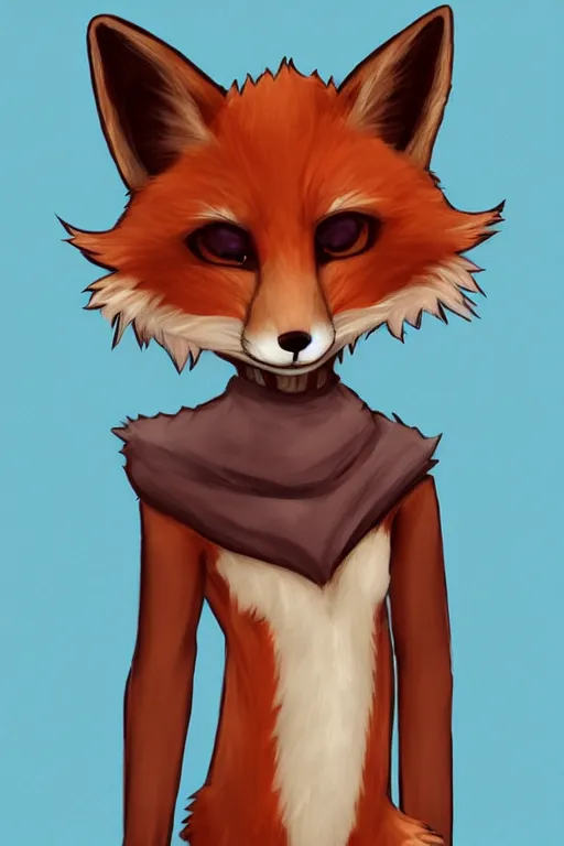 Image similar to an anthropomorphic fox, fursona!!!! trending on furaffinity, by kawacy, trending on artstation