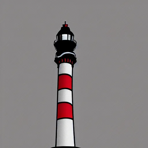 Prompt: cape reinga lighthouse, banksy, digital art