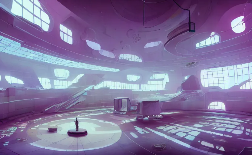 Prompt: Interior shot of a futuristic Hospital by Petros Afshar and Beeple, James Gilleard, Mark Ryden, Wolfgang Lettl highly detailed