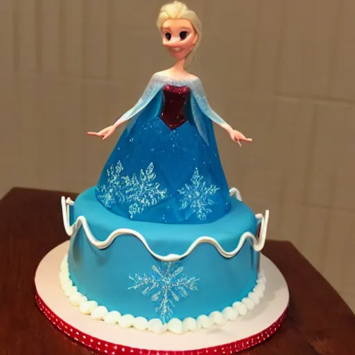 Image similar to elsa birthday cake