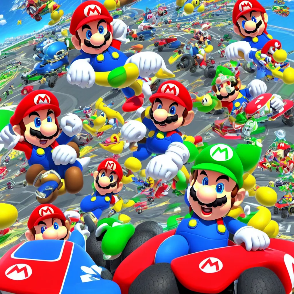 Super Mario 64 on ps5 new graphics, Stable Diffusion
