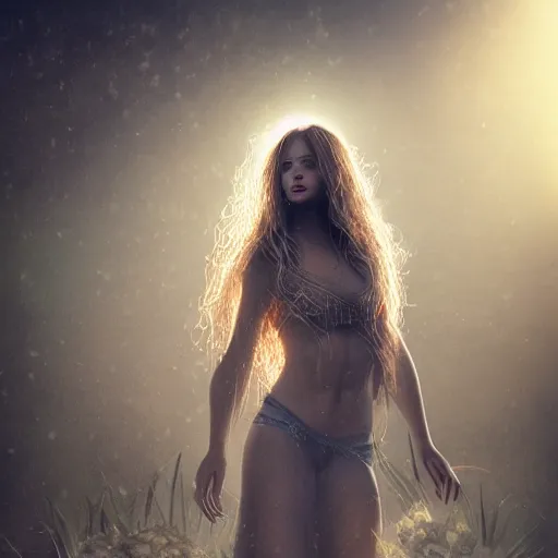 Prompt: full body pose, hyperrealistic photograph of a beautiful attractive hippy woman, dim volumetric lighting, 8 k, octane beautifully detailed render, extremely hyper detailed, intricate, epic composition, cinematic lighting, masterpiece, trending on artstation, very very detailed, masterpiece, stunning, hdr, smooth, sharp focus, high resolution, award, winning photo, dslr, 5 0 mm